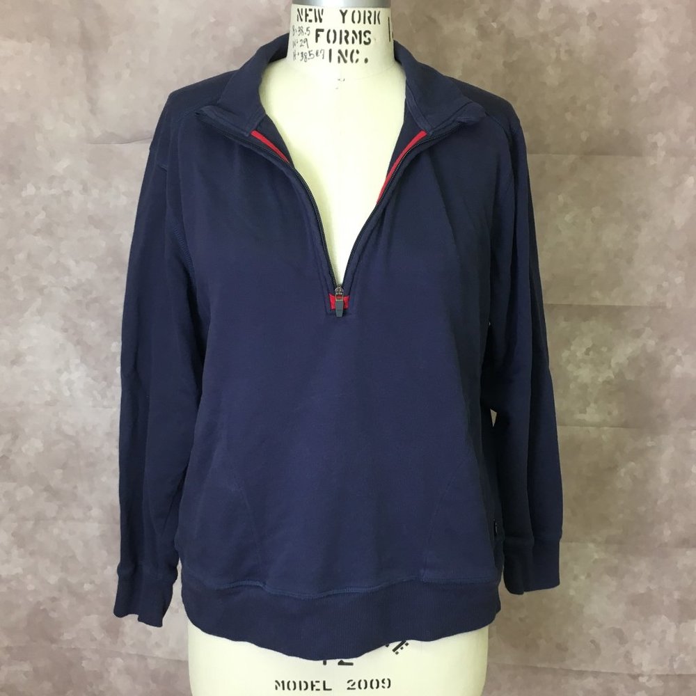 Navy Blue w/Red Trim Pullover TomboyX Sweatshirt